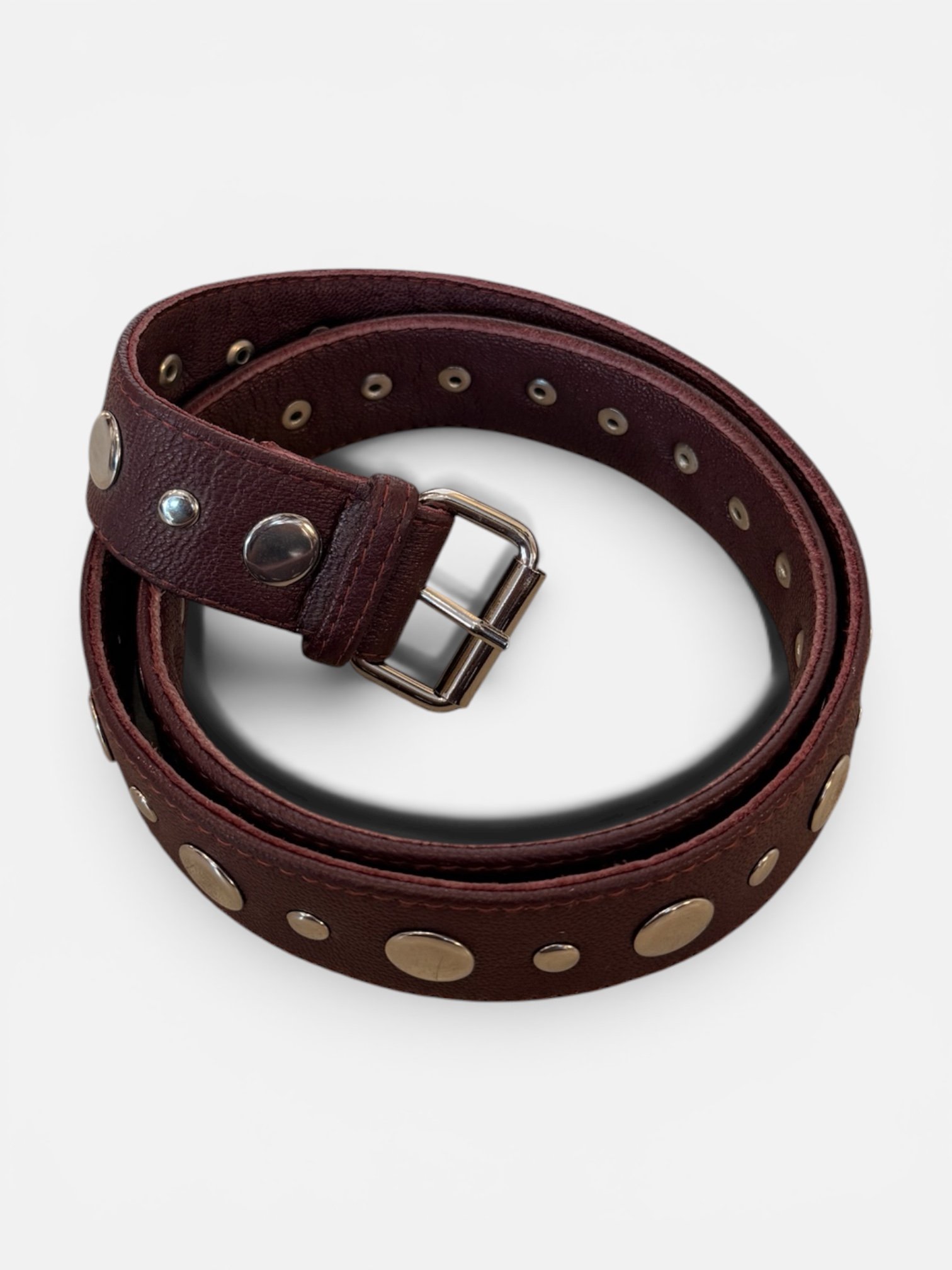 Double Studs Belt - Canggu Leather Fashion - 3