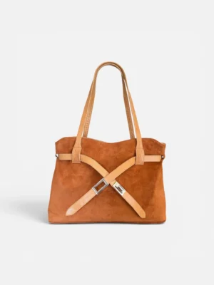BALE BAG TAN SUEDE