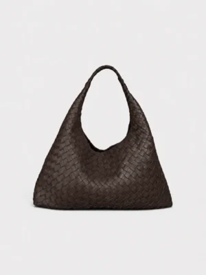 LEONI NEW STRAP WOVEN DARK BROWN