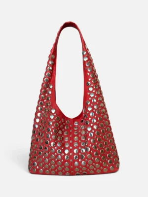 LEONI STUDS RED