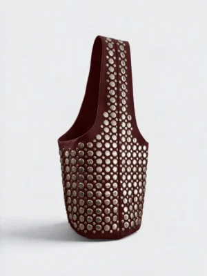 NORMAL STUDS DOUBLE ROPE BURGUNDY